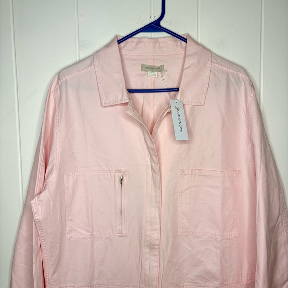 NWT MSRP $178 Outerknown Station Jumpsuit in Light Sunset Blush Pink Size XL - Picture 5 of 10